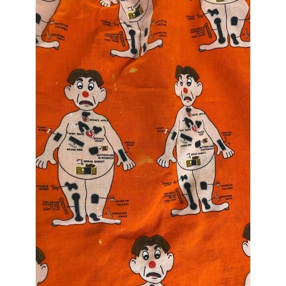 Vintage Hasbro Men's 2001 Orange Operation Pajama Set Y2K - Large - Picture 2 of 10